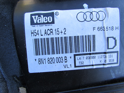 Audi TT Mk1 8N Valeo AC Heater Box Assembly Complete 8N1820003B6